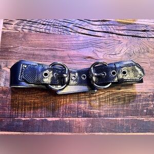 W by Worth wide double buckle belt
